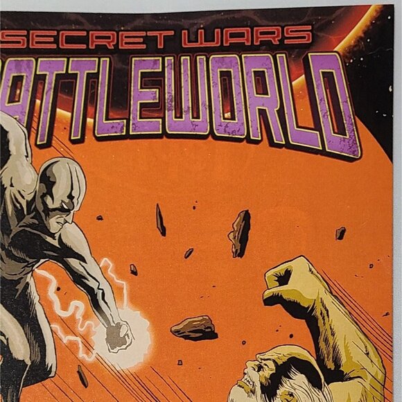 Secret Wars Battleworld #4 Marvel Comics 2015 VF Cover A Silver Surfer Galactus - Picture 14 of 16